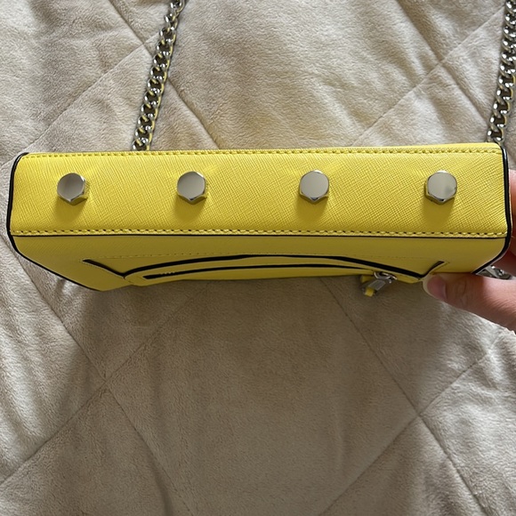 Rebecca Minkoff Avery Leather Crossbody in Capri Yellow - Picture 5 of 11